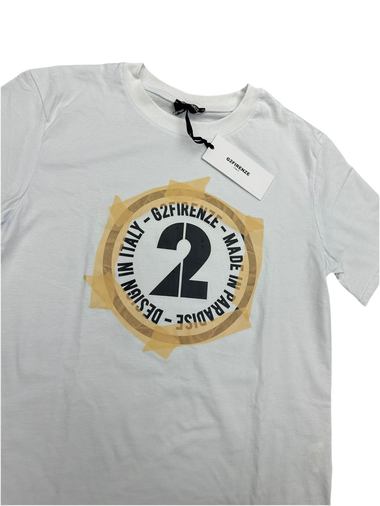 COMPLETO G2FIRENZE SCRITTA  A CERCHIO LATO CUORE E GAMBA ORO