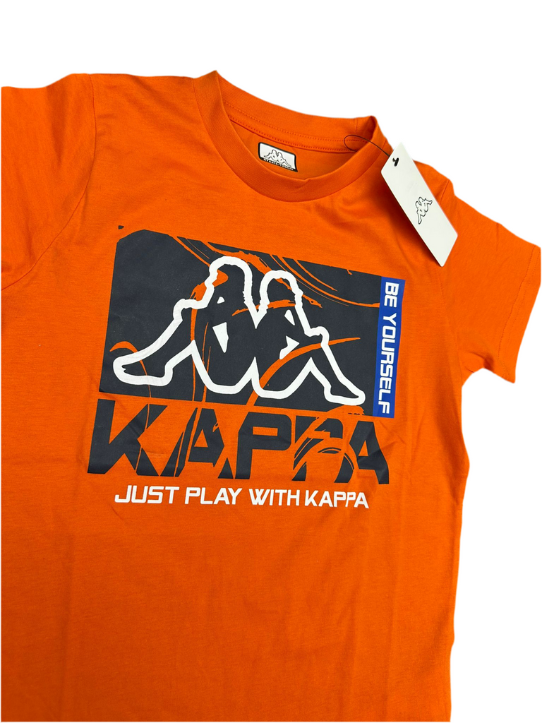 COMPLETINO KAPPA CON LOGO CENTRALE E SCRITTA BE YOURSELF