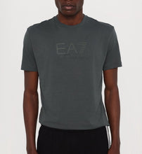 Carica l'immagine nel visualizzatore di Gallery, T-SHIRT ARMANI SCRITTA ECNTRALE RIALZATA GOMMA