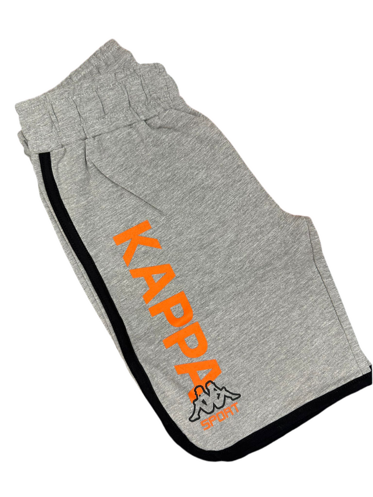 COMPLETINO KAPPA CON LOGO CENTRALE COLORATO STAMPATO