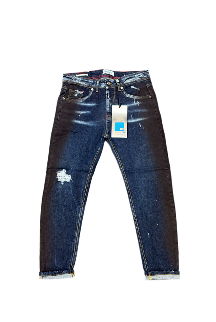 JEANS CIANOTIC UOMO NEW FIT CON SFUMATURA NERA