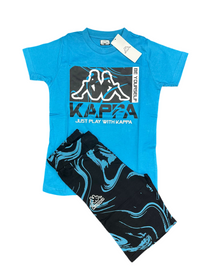 COMPLETINO KAPPA CON LOGO CENTRALE E SCRITTA BE YOURSELF