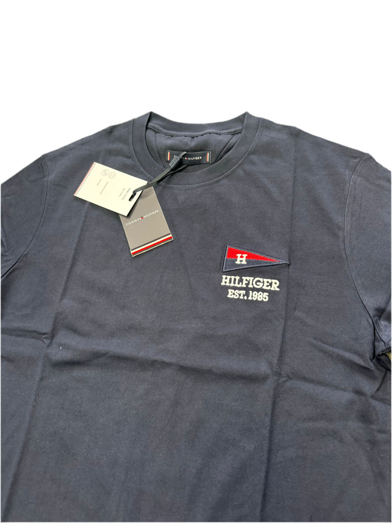 T-SHIRT TOMMY HILFIGER LOGO LATO CUORE BANDIERA CUCITO
