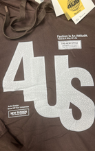 Carica l'immagine nel visualizzatore di Gallery, FELPA PACIOTTI UNISEX COTONE CON CAPPUCCIO E SIGLA 4US CENTRALE GRANDE STILE MURO