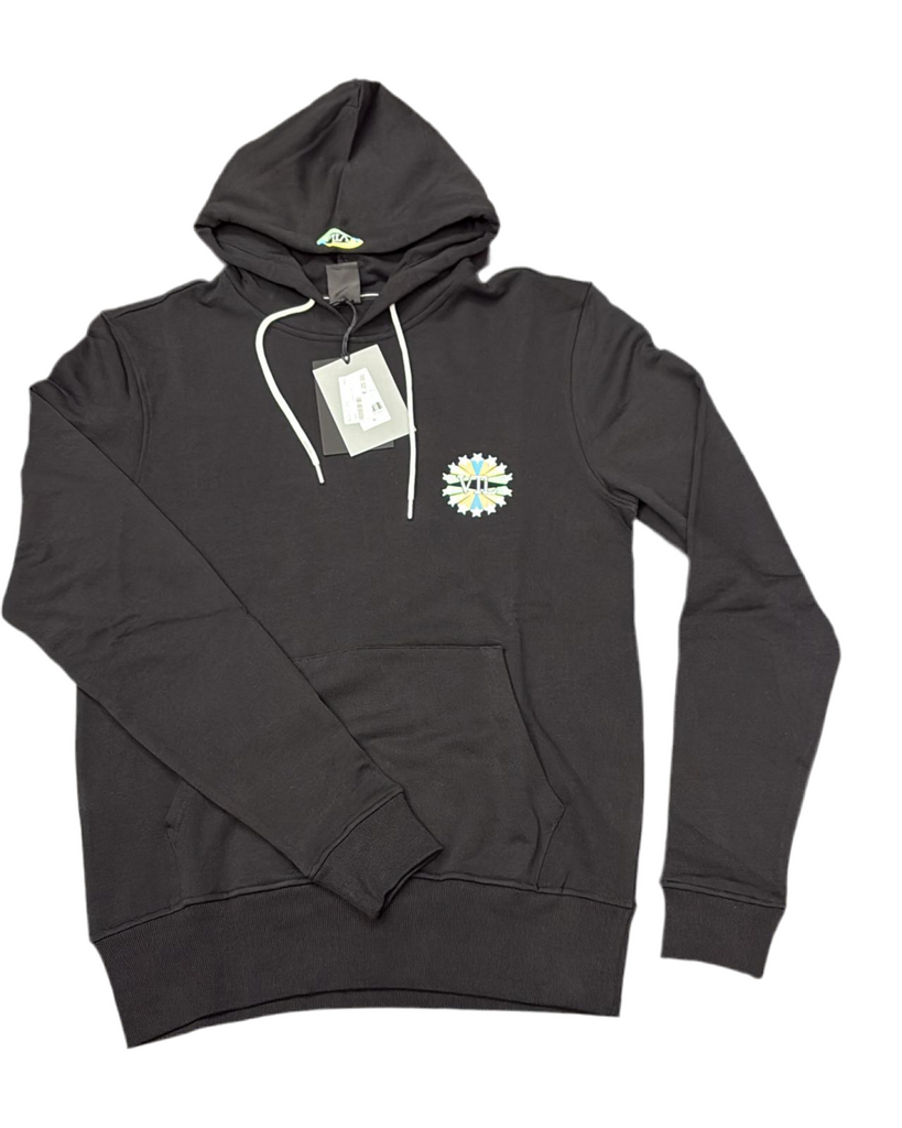 FELPA VTL CON LOGO LATO CUORE E RESTRO STELLE CERCHIATO