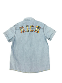 CAMICIA RICHMOND JEANS SCRITTA COLORATA RETRO