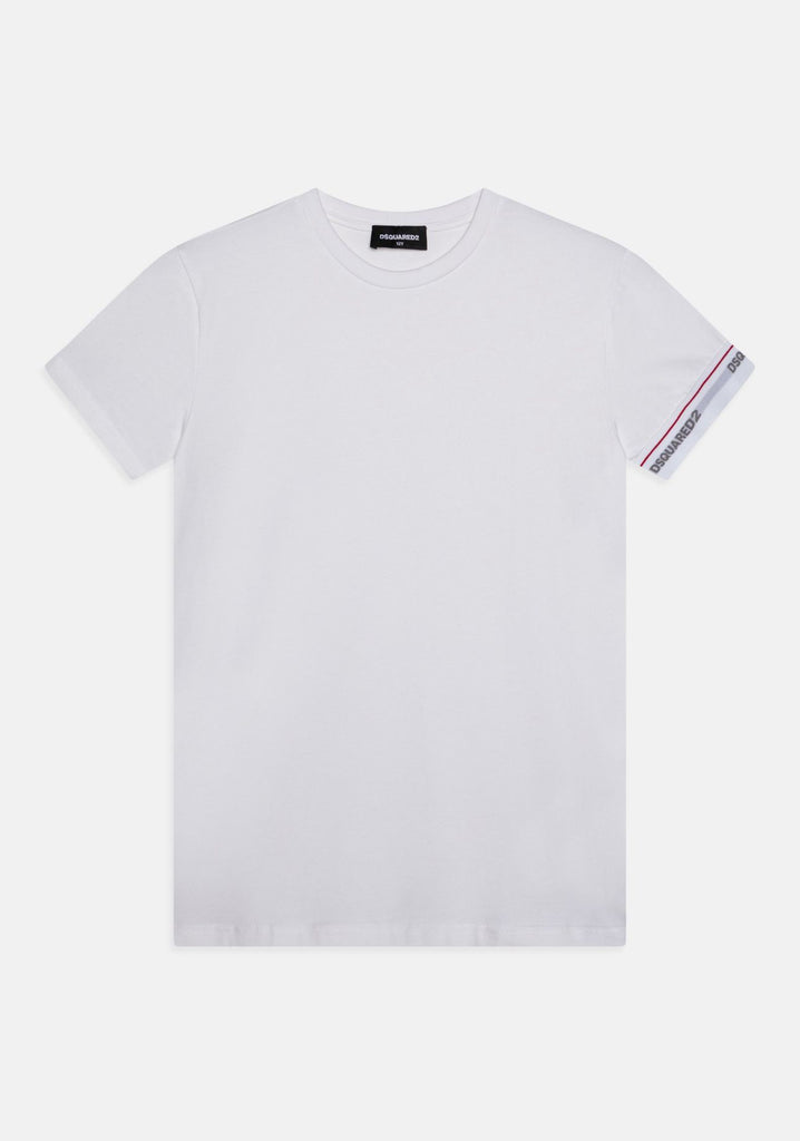 T-SHIRT DSQUARED SCRITTA MANICA