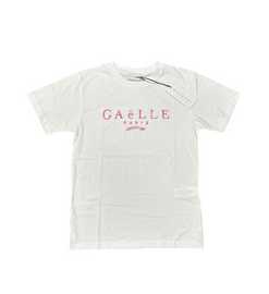 T-SHIRT GAELLE SCRITTA CENTRALE GRANDE ROSA