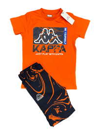 COMPLETINO KAPPA CON LOGO CENTRALE E SCRITTA BE YOURSELF