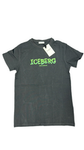 Carica l'immagine nel visualizzatore di Gallery, T-SHIRT ICEBERG CON SCRITTA VERDE CENTRALE STAMPATA
