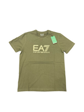 Carica l'immagine nel visualizzatore di Gallery, T-SHIRT ARMANI CON LOGO GRANDE CENTRALE ORO