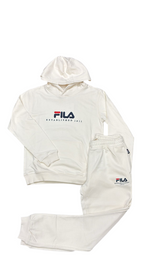 TUTA COMPLETA FILA CON CAPPUCCIO E SCRITTA CENTRALE CUCITO