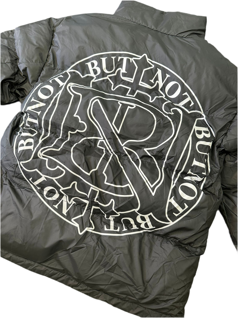 GIUBBINO BUTNOT UOMO PIUMINO GIROCOLLO CON LOGO CETRALE DIETRO