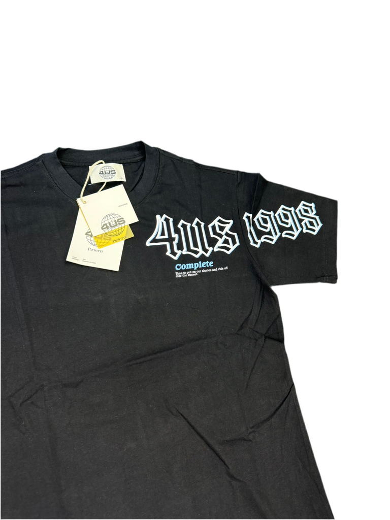 T-SHIRT PACIOTTI SCRITTA LATO CUORE E MANICA ASTRATTA