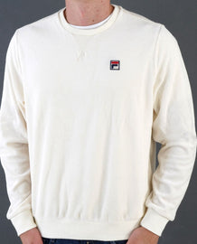 FELPA FILA UOMO COTONE LOGO QUADRATO LATO CUORE