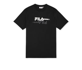 T-SHIRT FILA UOMO COTONE CON LOGO CENTRALE A SPECCHIO