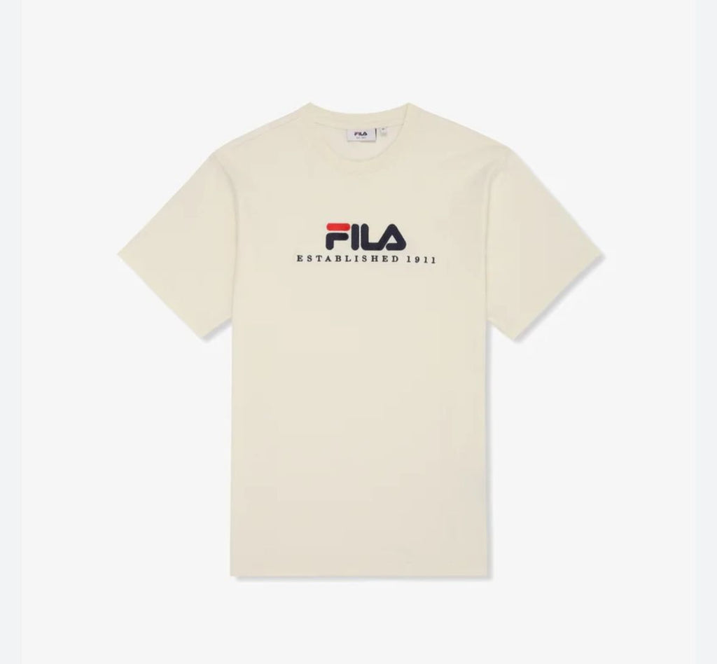 T-SHIRT FILA UNISEX COTONE CON LOGO CENTRALE CUCITO