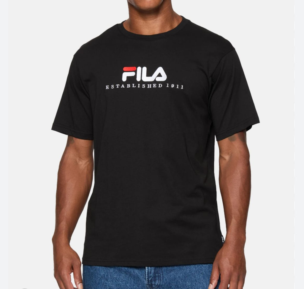 T-SHIRT FILA UNISEX COTONE CON LOGO CENTRALE CUCITO