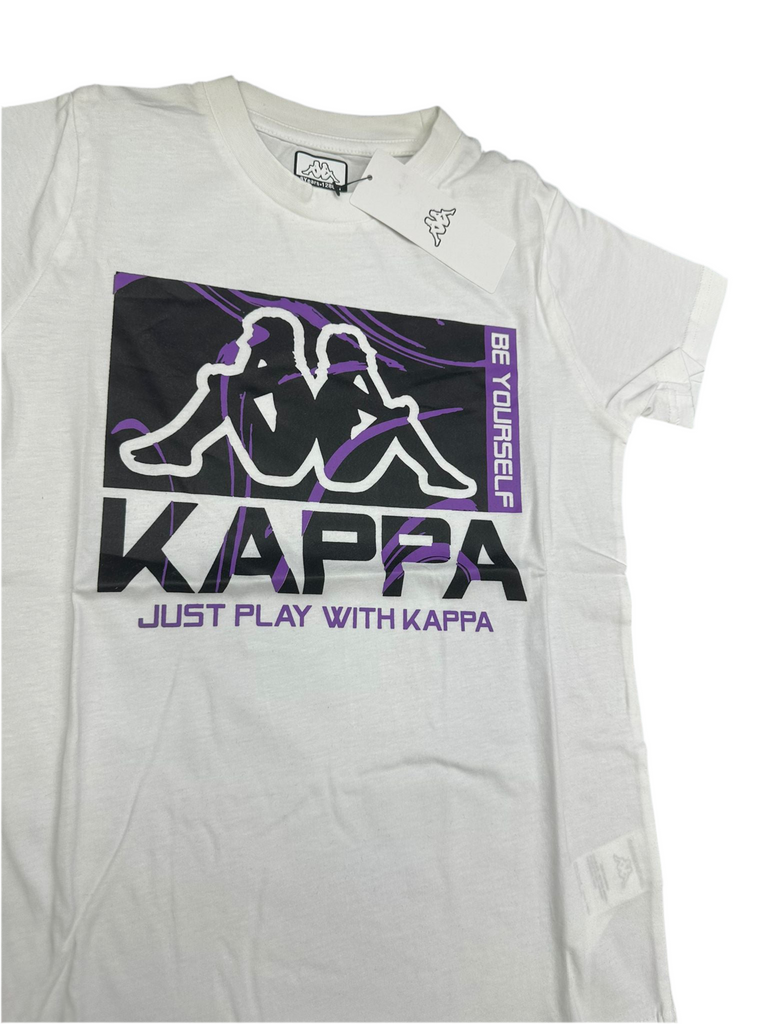 COMPLETINO KAPPA CON LOGO CENTRALE E SCRITTA BE YOURSELF