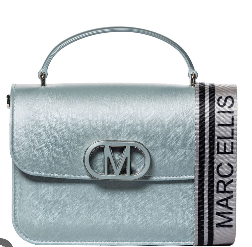 BORSA MARC ELLIS A MANO CON LOGO CENTRALE GOMMA