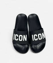 Carica l'immagine nel visualizzatore di Gallery, CIABATTE ICON CON FASCIA E SCRITTA STAMPATA