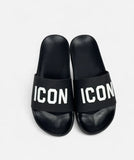 CIABATTE ICON CON FASCIA E SCRITTA STAMPATA