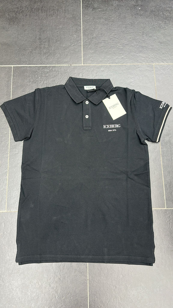 POLO ICEBERG LOGO LATO CUORE E BORDO MANICA BIANCO