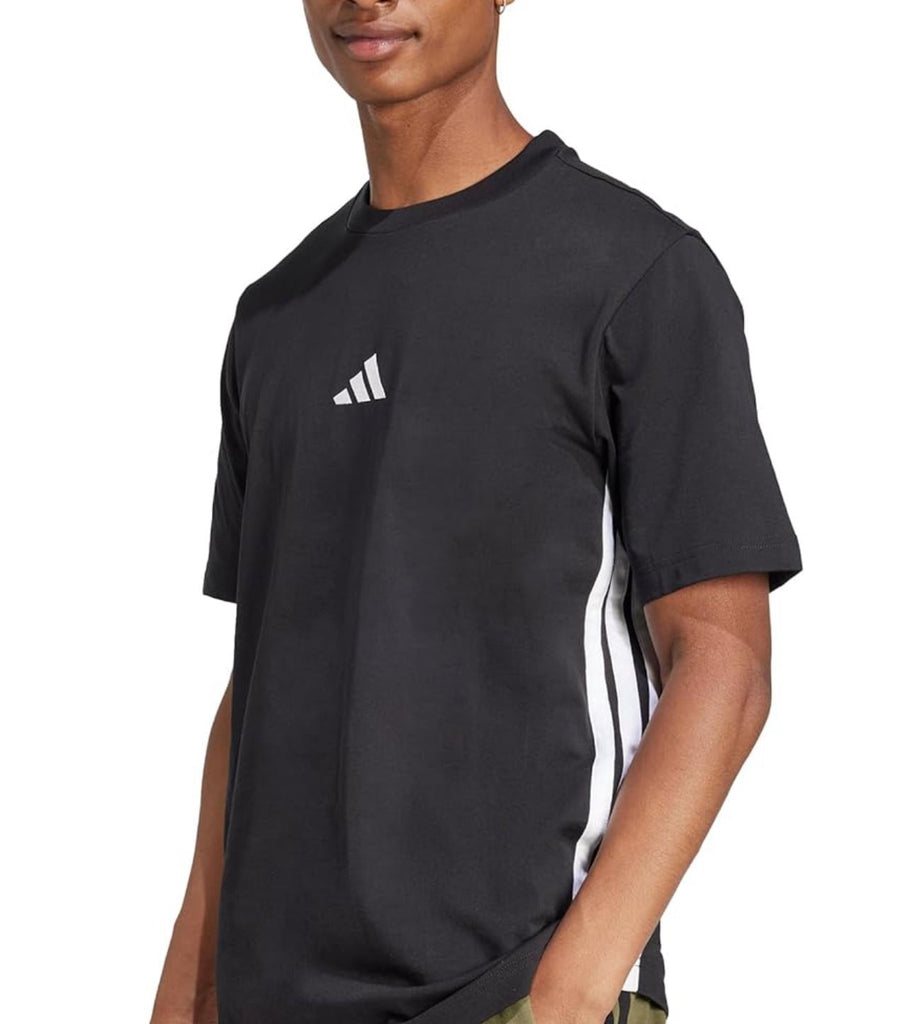 T-SHIRT ADIDAS UNISEX COTONE CON BANDE LATELARI BIANCHE