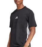 T-SHIRT ADIDAS UNISEX COTONE CON BANDE LATELARI BIANCHE