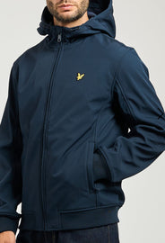 GIUBBINO LYLE & SCOTT UOMO FELPATO LOGO LATO CUORE CON CAPPUCCIO
