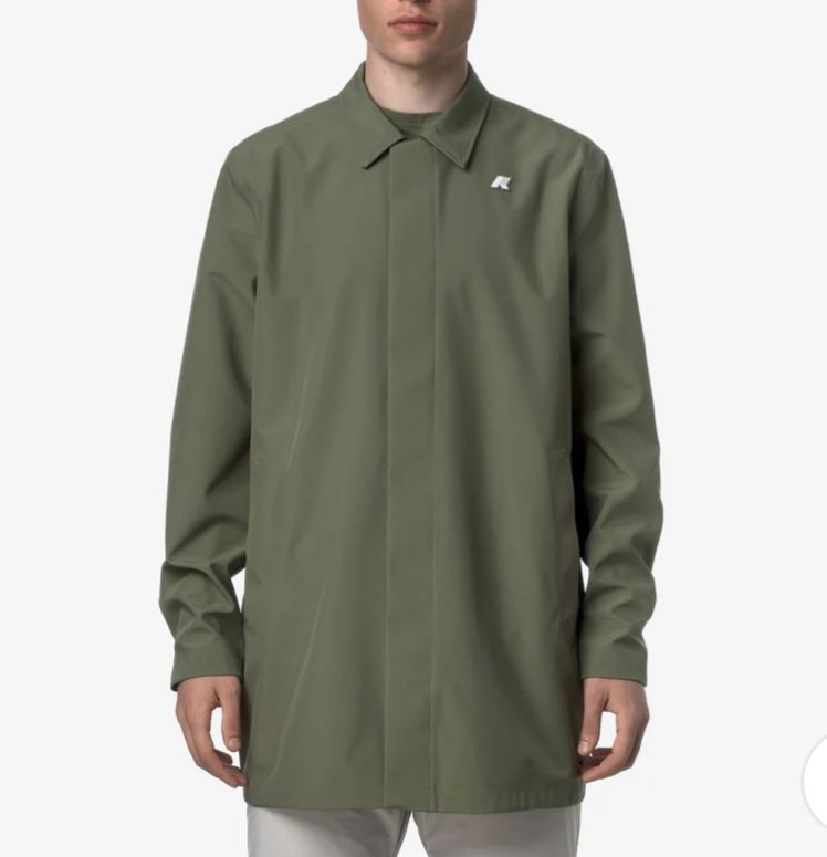 GIUBBINO K-WAY UOMO TERMICO CON COLLETTO ZIP E BOTTONI