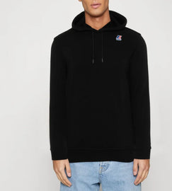 FELPA KWAY UOMO COTONE CON CAPPUCCIO E LOGO STAMPATO LATO CUORE