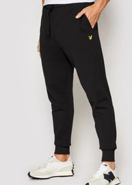 PANTALONE LYLE & SCOTT UOMO FELPATO  LOGO AQUILA LATERALE