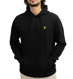 FELPA LYLE & SCOTT UOMO FELPATA CON CAPPUCCIO E LOGO AQUILA LATO CUORE
