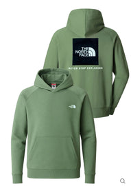 FELPA THE NORTH FACE UNISEX FELPATA CON LOGO LATO CUORE E RETRO LOGO GRANDE STAMPATO