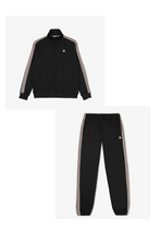 Carica l'immagine nel visualizzatore di Gallery, TUTA COMPLETA FILA UOMO COTONE CON BANDE LATERALI CON RIGA ROSSA