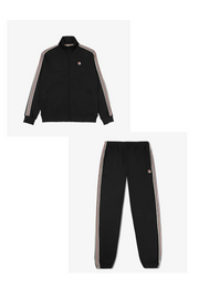 TUTA COMPLETA FILA UOMO COTONE CON BANDE LATERALI CON RIGA ROSSA