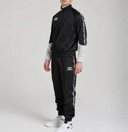 TUTA COMPLETA UMBRO UOMO ACETATA CON ZIP CON BANDA LATERALE