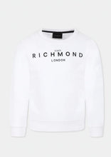 Carica l'immagine nel visualizzatore di Gallery, FELPA RICHMOND BIMBO GARZATA  SCRITTA CENTRALE GIROCOLLO