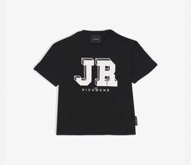 T-SHIRT RICHMOND INIZIALI GRANDI A CUBO E SCRITTA PICCOLA SOTTO CENTRALE