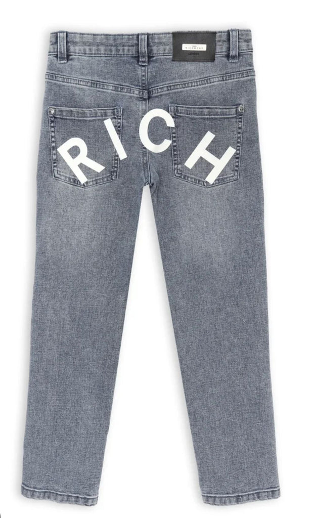 JEANS RICHMOND BIMBO DENIM SCRITTA RETRO