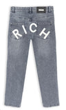JEANS RICHMOND BIMBO DENIM SCRITTA RETRO