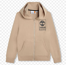 Carica l'immagine nel visualizzatore di Gallery, FELPA TIMBERLAND CON ZIP E CAPPUCCIO LOGO LATO CUORE
