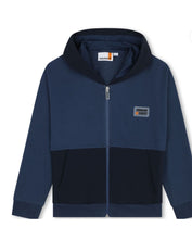 Carica l'immagine nel visualizzatore di Gallery, FELPA TIMBERLAND BIMBO COTONE CON ZIP E CAPPUCCIO LOGO LATO CUORE IN GOMMA