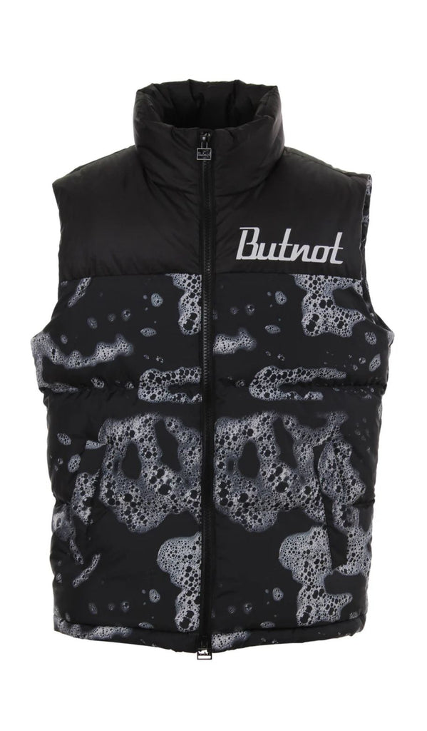 SMANICATO BUTNOT UOMO PIUMINO CON BOLLE DI SAPONE E SCRITTA RETRO