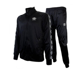 TUTA COMPLETA UMBRO UNISEX  ACETATA CON ZIP CON BANDA MANICA