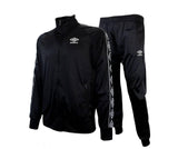 TUTA COMPLETA UMBRO UNISEX  ACETATA CON ZIP CON BANDA MANICA