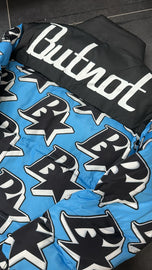 GIUBBINO BUTNOT UOMO PIUMINO CON STELLE E LOGO LATO CUORE