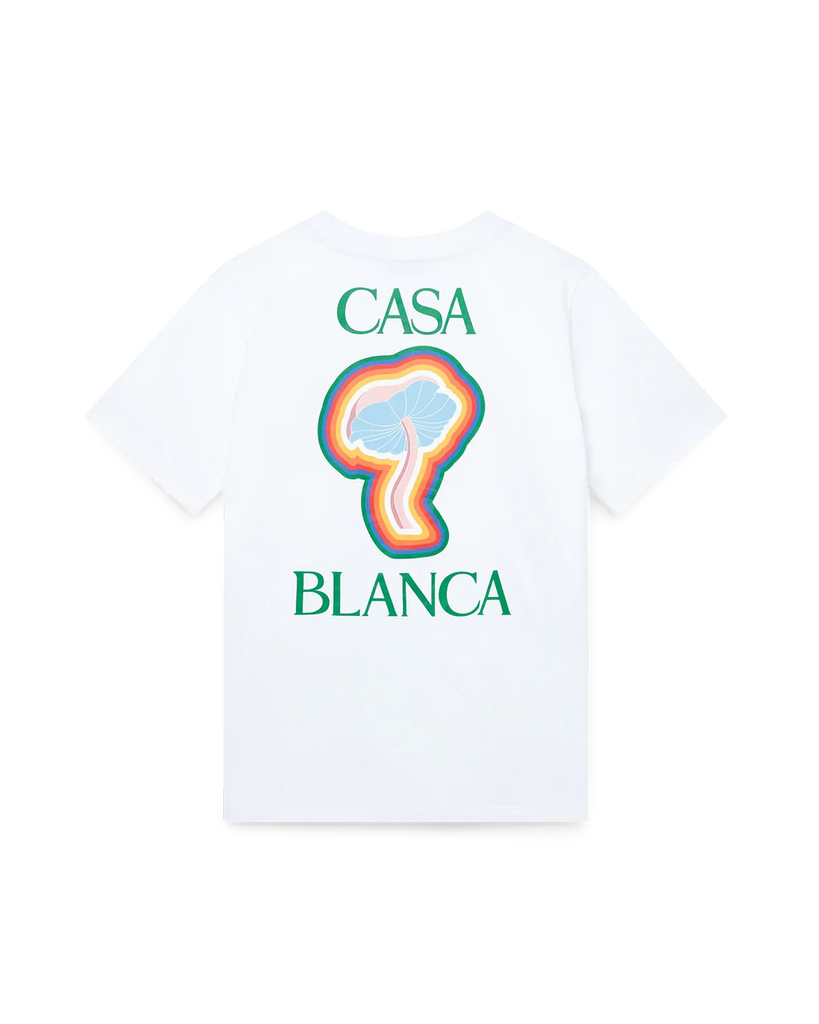 T-SHIRT CASABLANCA CON LOGO FUNGO LATO CUORE