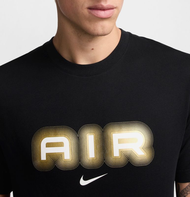 T-SHIRT NIKE CON SCRITTA AIR CENTRALE GRANDE E LOGO PICCOLO CENTRALE